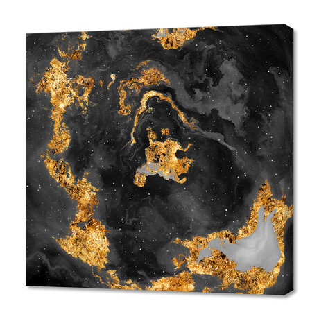 100 Nebulas in Space // 001 // Black + White (12"H x 12"W x 0.75"D)