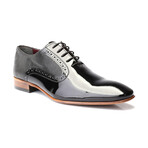 Scale Embossed Patent Brogue Oxford // Black (Euro: 40)