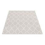 Macy Diamante // Gray + White Rug (5'3" x 7'3")