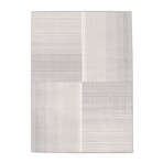 Ambiance // White + Gray Rug (5'3" x 7'3")