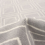 Macy Geod // Gray + White Rug (5'3" x 7'3")