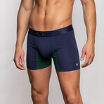 Boxer Briefs // Navy + Green (XL)