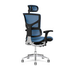 X3 ATR Management Chair + Headrest (Blue)