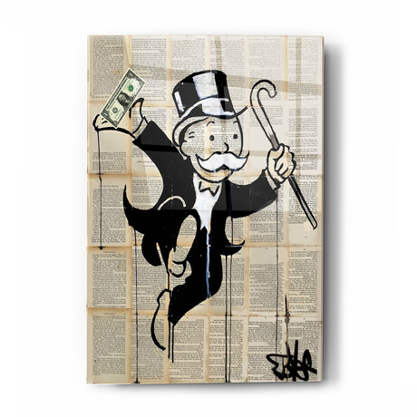 Money Man by Loui Jover (16"H x 12"W x 0.13"D)