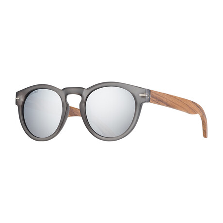 Men's Cortez Polarized Sunglasses // Frost Gray + Silver Mirror