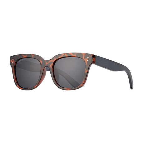Men's Austyn Polarized Sunglasses // Black Bamboo + Smoke