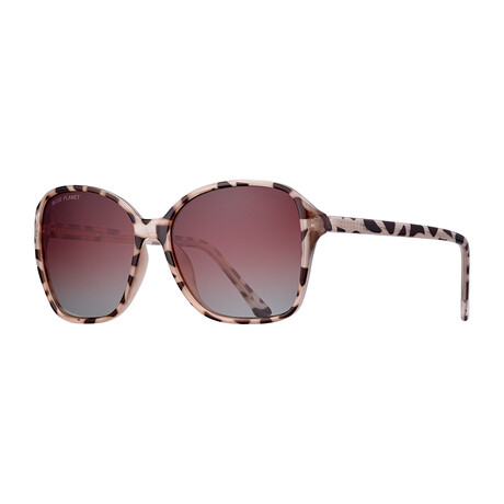 Women's Athea Polarized Sunglasses // Ivory Tortoise + Brown Gradient