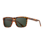 Men's Randall Polarized Sunglasses // Matte Walnut Tortoise + Gray Green