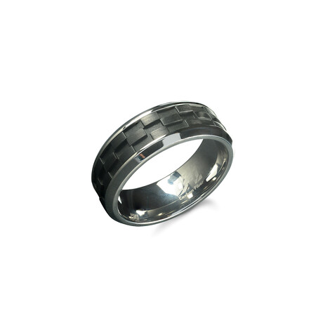 Stainless Steel Carbon Fiber // 8mm Ring / V1 (7)