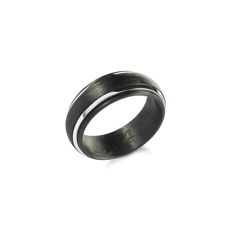 Stainless Steel Carbon Fiber // 8mm Ring / V3 (7)