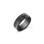 Black IP Stainless Steel White Wire Cable Band (12)