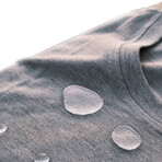 Odorless + Stain Resistant V-Neck Tee // Heather Gray (L)