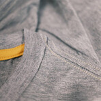 Odorless + Stain Resistant V-Neck Tee // Heather Gray (M)