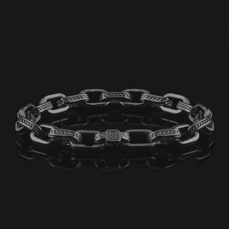 Raw Chain Bracelet II // Black Gold (X-Small)