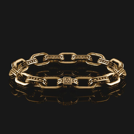 Raw Chain Bracelet III // Gold (X-Small)
