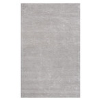 Pasargad Home Transitions Collection // Tufted Silk + Wool Area Rug // Silver (2'7" x 8'0")