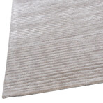 Pasargad Home Transitions Collection // Tufted Silk + Wool Area Rug // Silver (2'7" x 8'0")
