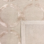 Pasargad Home Transitions Collection // Tufted Silk + Wool Area Rug // Beige (4'0" x 6'0")