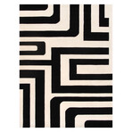 Home Rodeo Collection // Hand-Tufted Silk + Wool Area Rug // White // V2 // 9'9" x 13'9"