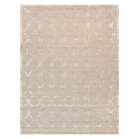 Pasargad Home Transitions Collection // Tufted Silk + Wool Area Rug // Beige // 12'0" x 15'0"