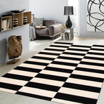 Home Rodeo Collection // Hand-Tufted Silk + Wool Area Rug // White // 9'9" x 13'9"