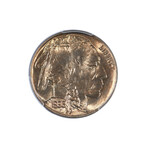 1936-D Buffalo Nickel // PCGS Certified MS67 // Wood Presentation Box