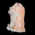 Bright Pink-Peach Stilbite with Chlorite Apophyllite