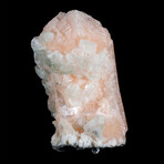 Bright Pink-Peach Stilbite with Chlorite Apophyllite