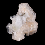 Complex 3-Crystal Cluster of Stilbite, Apophyllite & Chalcedony