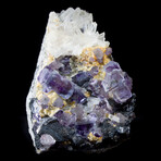 Color-zoned Purple Fluorite & Quartz Miniature