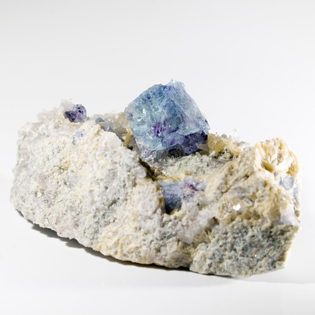 Cubic Fluorite with Miniature Quartz