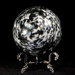 Indigo Gabbro // Merlinite Sphere + Display Stand // Large