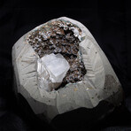 Calcite and Stilbite with Chalcedony in Geode