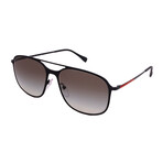 Men's Aviator PS53TS-1BO0A7 Sunglasses // Matte Black