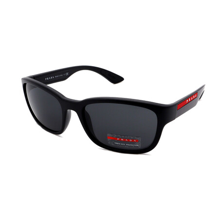 Unisex Square PS05VS-1B0S0 Sunglasses // Matte Black