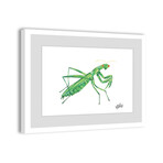 Mantis Framed Painting Print (8"H x 12"W x 1.5"D)