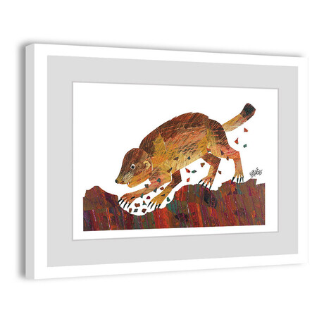 Prairie Dog Framed Painting Print (8"H x 12"W x 1.5"D)