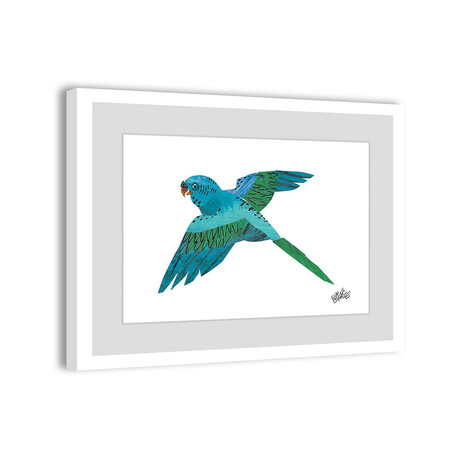 ABC Bird Framed Painting Print (8"H x 12"W x 1.5"D)