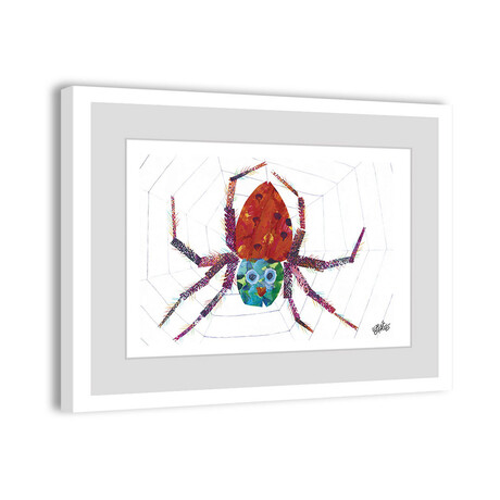 Spider Web Framed Painting Print (8"H x 12"W x 1.5"D)