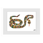 Rattlesnake Framed Painting Print (8"H x 12"W x 1.5"D)