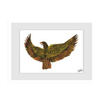 ABC Eagle Framed Painting Print (8"H x 12"W x 1.5"D)