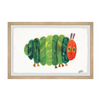 Very Fat Caterpillar Framed Painting Print (8"H x 12"W x 1.5"D)