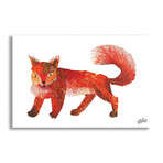 Red Fox 2 Painting Print on Wrapped Canvas (8"H x 12"W x 1.5"D)