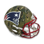 Tom Brady // New England Patriots // Signed Camo Authentic Helmet