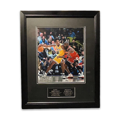 Michael Jordan & Kobe Bryant // Los Angeles Lakers & Chicago Bulls // Unsigned + Framed Photograph