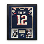Tom Brady // New England Patriots // Autographed Jersey + Framed