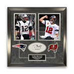 Tom Brady // Patriots + Buccaneers // Signed + Framed Cut