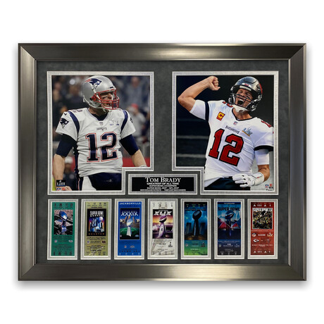 Tom Brady // Patriots + Buccaneers// Unsigned + Framed Photographs