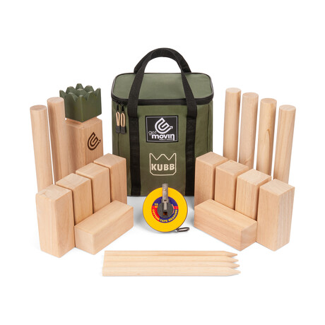 Kubb Premium Rubberwood Set // Green