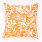 Tamani Palm Outdoor Pillow // 18" X 18" (Black Beauty)